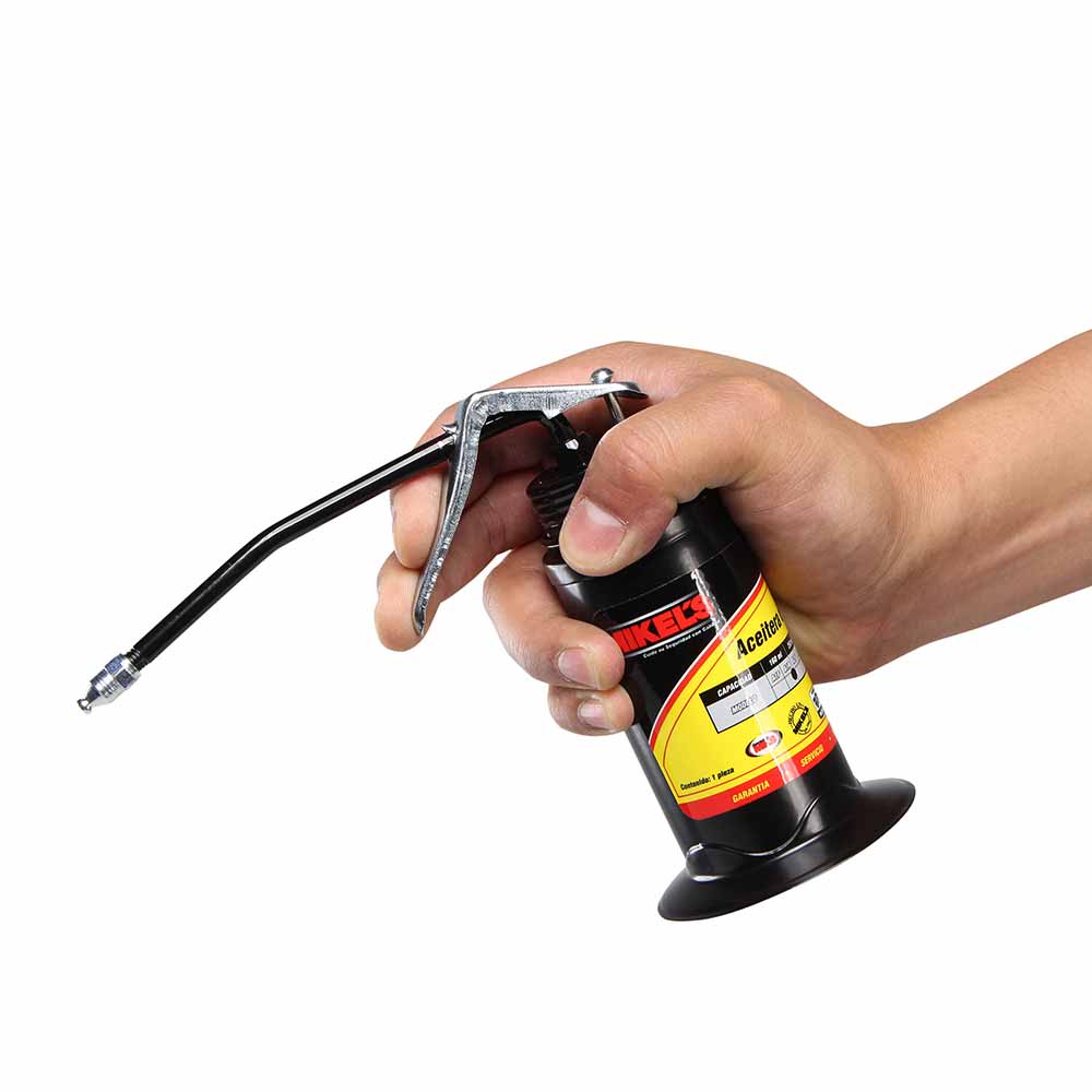 Aceitera de presión, bote de acero, tubo rígido (16 ml) - Imagen 7