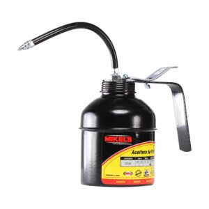 Aceitera de presión, bote de acero, tubo flexible (5 ml)