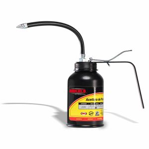 Aceitera de presión, bote de acero, tubo flexible (25 ml)