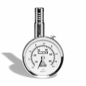 Calibrador de carátula profesional HD cromado rango (-16 PSI)