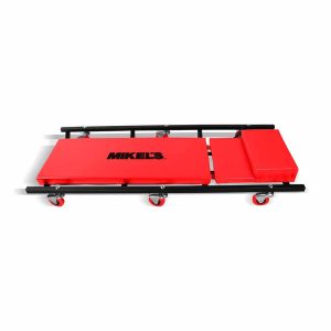 Cama acolchonada con respaldo 3 posiciones y 6 ruedas giratorias (4” largo)