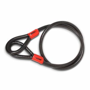 Cable candado flexible, doble lazo (1.5 mts)