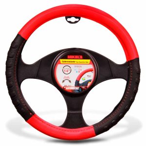 Cubre volante tipo deportivo, color rojo