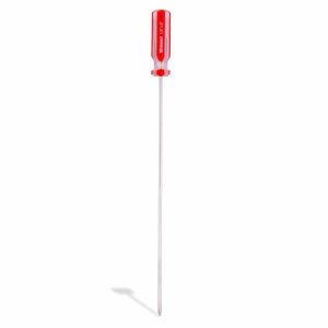 Desarmador cruz 1/8" x 8", barra acero cromado, mango PVC