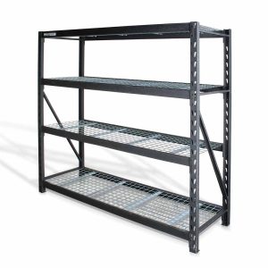Estante para almacenaje metálico  Industrial (77”x24”) 4 repisas, 2.5 kg
