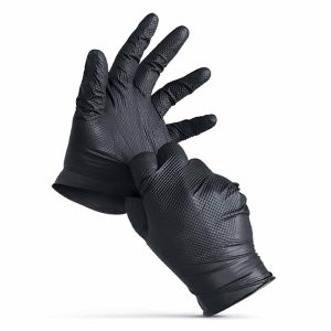 Guantes de nitrilo desechables, caja con 1 pzas (M)