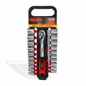 Juego de Dados con matraca 3/8” (22 pzas)