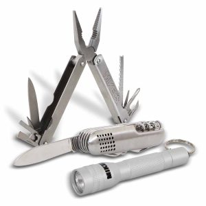 Multiherramientas kit Multiusos navaja con lámpara (3 en 1 )