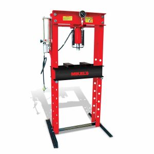 Prensa hidroneumática con pistón y manómetro (3 ton)